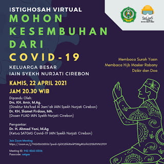 Istiqhosah Virtual Sivitas Akademika IAIN Syekh Nurjati Cirebon di Masa Covid-19
