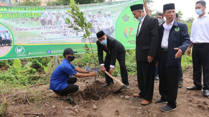 ” Hijau Kampusku, Semangat Kuliahku” Penanaman Pohon IAIN Cirebon