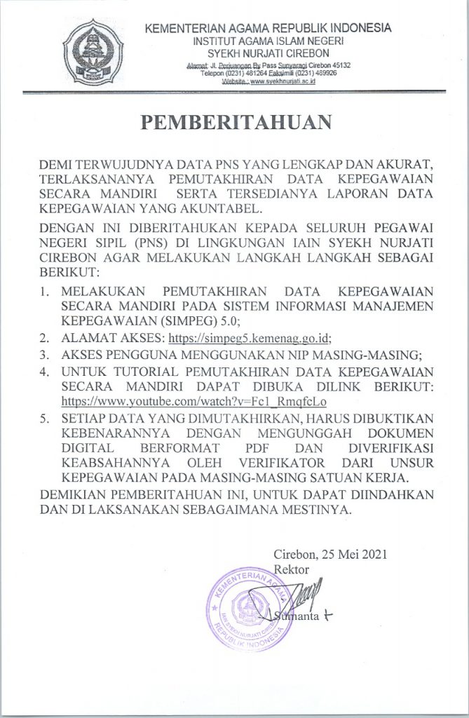PENGUMUMAN