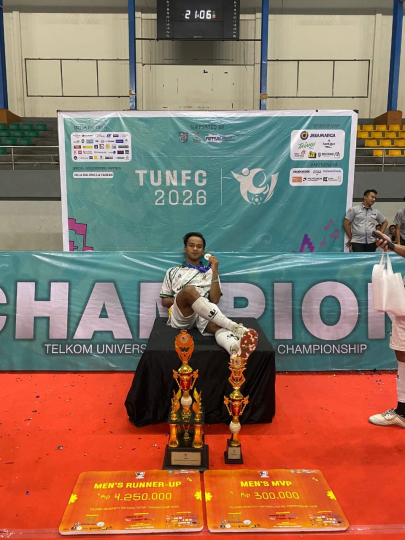 Mahasiswa Sejarah Peradaban Islam UIN Siber Syekh Nurjati Cirebon Raih Juara II Telkom University National Futsal Championship 2026